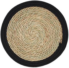 Stalo padėkliukas Ambition Boho Natural, 40 cm x 40 cm x 40 cm, Ruda sp./Juoda sp.