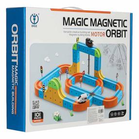 Magnētiskais konstruktors Magic Magnetic Motor Orbit KX2773_1, 100 gab., daudzkrāsaina