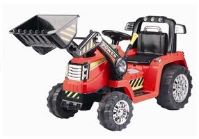 Bērnu elektriskais traktors Lean Toys Tractor LT2832, sarkana krās.
