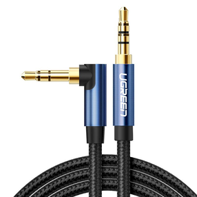 Kabelis Ugreen 60179 3.5mm - 3.5mm 3.5 mm male, 3.5 mm male, 1 m, mėlyna sp./juoda sp.