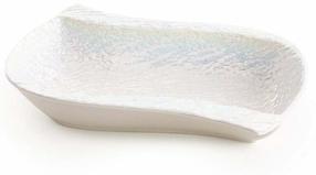 Serviravimo lėkštė Nina 01, 26 cm x 18 cm x 5 cm, perlo balta sp., keramika