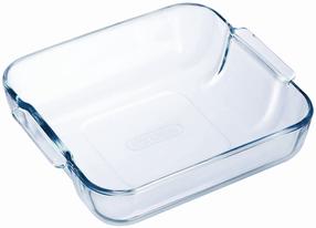Stikla trauks Pyrex Cook & Enyoy, caurspīdīga krās., 25 cm x 21 cm