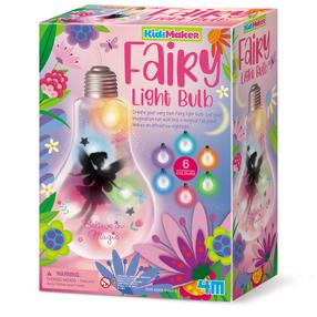 Dekoravimo rinkinys, lempa 4M KidzMaker Fairy, įvairių spalvų