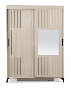 Skapis Kalune Design Fuga 140, gaiši brūna krās., 60 cm x 140 cm x 216 cm, ar spoguli