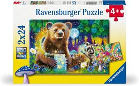 Puzle 2in1 Ravensburger Cute Forest Friends 12004160, 18 cm x 26 cm, 48 gab., daudzkrāsaina