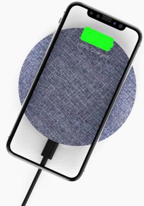 Juhtmevaba laadija Devia UFO, USB, sinine v., 15 W