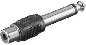Adapteris Goobay, Audio jack/6.35 mm, sidabro sp./pilka sp.