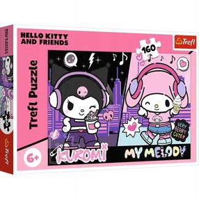 Пазл Trefl Hello Kitty And Friends Kuromi Rules 15430, 27.5 см x 41 см, 160 шт., многоцветный