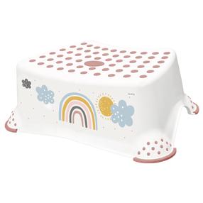 Pagalbiniai laipteliai Keeeper Rainbow, balta sp., 14 cm x 28 cm x 40 cm