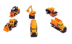Строительная техника Construction Machinery 6682, oранжевый цв.