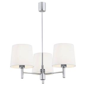 Lampa karināms Argon Bolzano Plus 6114, E27, 3 x 150 W, balta krās. / hroma krās., 15.5 x 16 cm