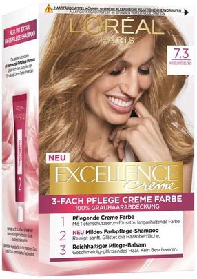 Matu krāsa L’Oréal Paris Excellence Creme, dark golden blonde krās., 7.3, 176 ml