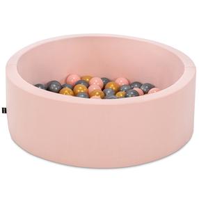 Baseins ar bumbiņām Kalune Design Bubble Pops, ⌀ 7 cm, zelta krās./rozā krās.