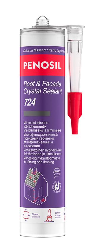 Герметик Penosil Roof & Facade 724, 0.290 л, прозрачный цв.