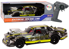 Rc automašīna Lean Toys Extreme Racing, 1:16, melna krās./dzeltena krās.