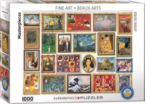 Dėlionė Eurographics Fine Art Masterpieces 6000-5766, 67.56 cm x 48.89 cm, 1000 vnt., įvairių spalvų