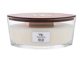 Žvakė, aromatinė WoodWick White Teak, 40 h, 453.6 g, balta sp.