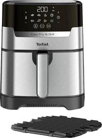 Karšto oro gruzdintuvė Tefal Fry & Grill Deluxe EY505D, sidabro sp./juoda sp., 1400 W Prekė su pažeista pakuote.