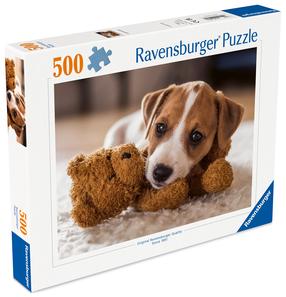 Dėlionė Ravensburger Cute Puppy, 36 cm x 49 cm, 500 vnt., įvairių spalvų