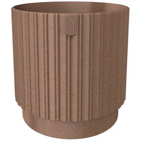 Puķu pods Form Plastic Mika Cyli, plastmasa, Ø 22 cm, brūna krās.