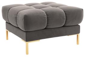 Pufas Cosmopolitan Design Bali Bluvel 13, šviesiai pilka sp., 60 cm x 60 cm x 41 cm