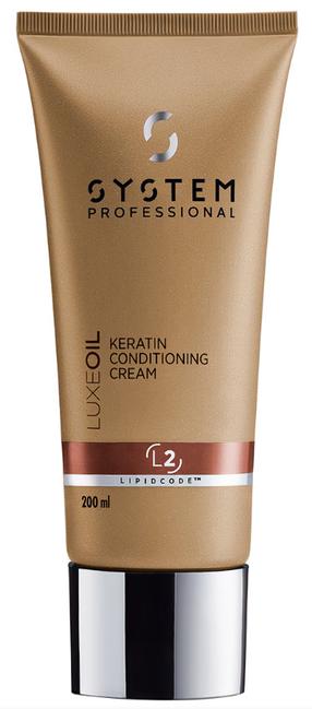 Matu kondicionieris Wella System Professional Luxeoil Keratin Cream, 200 ml