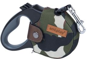 Автоматический поводок Amiplay Adventure Infini, зеленый цв., L