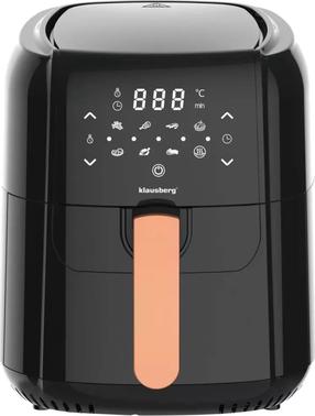 Karšto oro gruzdintuvė Klausberg KB-7600, juoda sp., 1400 W, 5.5 l