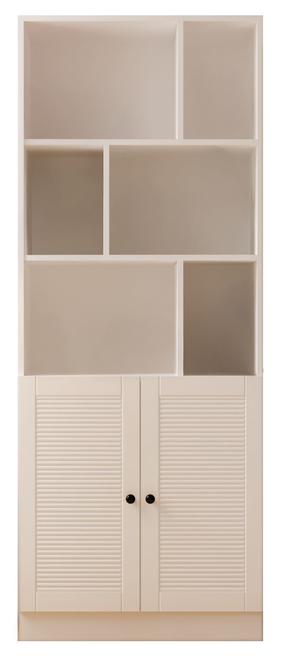Grāmatu plaukts Kalune Design Rb-117, balta krās., 180 cm x 33 cm x 70 cm