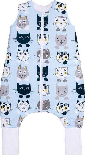 Plonas miegmaišis kūdikiui Pulp Cats 40005-20, mėlyna sp./balta sp./juoda sp., 102 cm x 56 cm