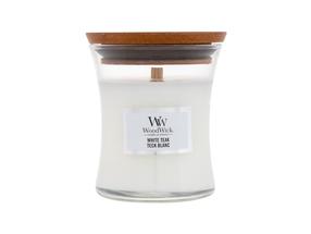 Küünal, lõhna WoodWick White Teak, 85 g, valge v.