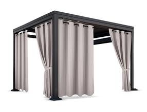 Pavėsinės užuolaidos ZMOC-01, 150 cm x 220 cm, smėlio ruda sp.