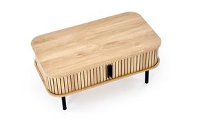 Kavos staliukas Angelina, ruda sp./juoda sp., 90 cm x 50 cm x 40 cm