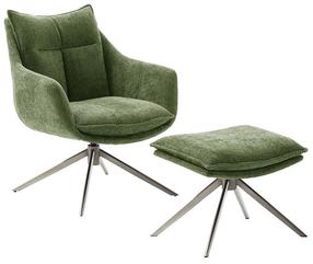 Krėslas su kojų atrama MC Akcent Parker PKLE60OL, žalia sp., 79 cm x 75 cm x 89 cm