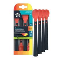 Šaukštelis Tommee Tippee Weaning Spoons, 4 mėn., silikonas, oranžinė sp.