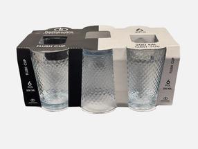 Glāžu komplekts FLUSH, stikls, 0.2 l, 6 gab.