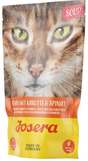 Vištiena sriuba katėms su morkomis ir špinatais Josera, 0.07 kg