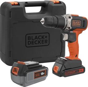 Akumulatora skrūvgriezējs - urbis ar bateriju Black & Decker CD003MEM2K-QW, 18 V, 2 Ah/4 Ah