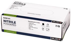 Cimdi vienreizēji Guide Nitrile Gloves Without Powder, zila krās., XL, 100 gab.