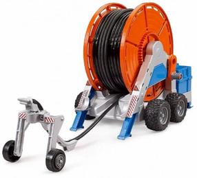  Rotaļu piekabe Bruder BR-02034, 1:16, zila krās./oranža krās./pelēka krās.
