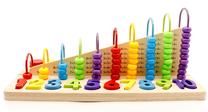 Edukacinis žaislas EcoToys Educational Toy Abacus, 6 cm, įvairių spalvų