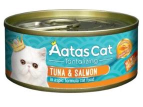 Влажный корм для кошек Aatas Cat Tantalizing Tuna & Salmon, лосось/тунец, 0.08 кг