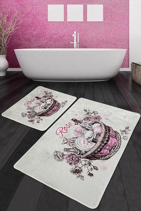 Vonios kilimėlių rinkinys Foutastic Rose Basket 359CHL2519, įvairių spalvų, 60 cm x 100 cm
