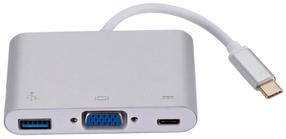 Adapteris RoGer Type-C To VGA AD15645 USB Type-C, VGA