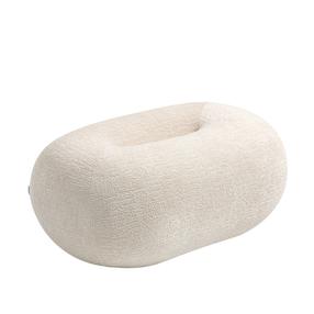Pufas Homla Luncta 743740, šviesiai ruda - ecru, 82 cm x 52 cm x 34 cm