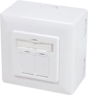 Priedas tinklo produktams Logilink Outlet Cat.6 UP+AP, balta sp.