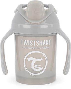 Bērnu pudelīte Twistshake Mini 78272, 230 ml, 4 mēn., 8 cm, polipropilēns (pp)/termoplastiskā gumija (tpe), pelēka krās.
