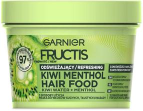 Matu maska Garnier Fructis Hair Food Kiwi Menthol, 400 ml
