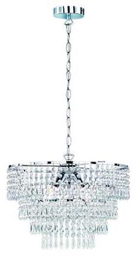 Sietynas kabinamas Reality Orient R13473006, E14, 3 x 40 W, skaidri sp. / chromo sp.