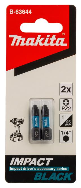 Набор битов для отверток Makita B-63644, PZ2, 25 мм, 1/4"